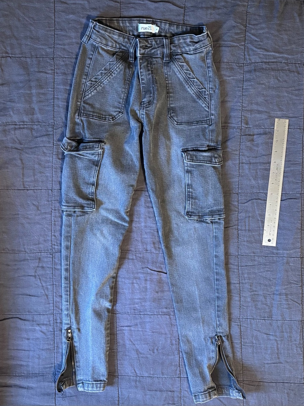 Rue21 Super Skinny High Waisted Cargo Jeggings/Jeans